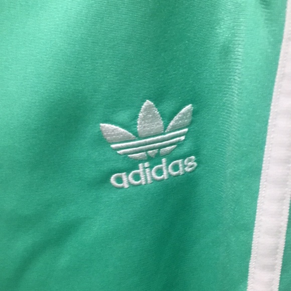 Adidas Tracksuit Sea-Foam Green warmup suit sweatsuit jacket pants set 2pc EUC - Picture 9 of 16